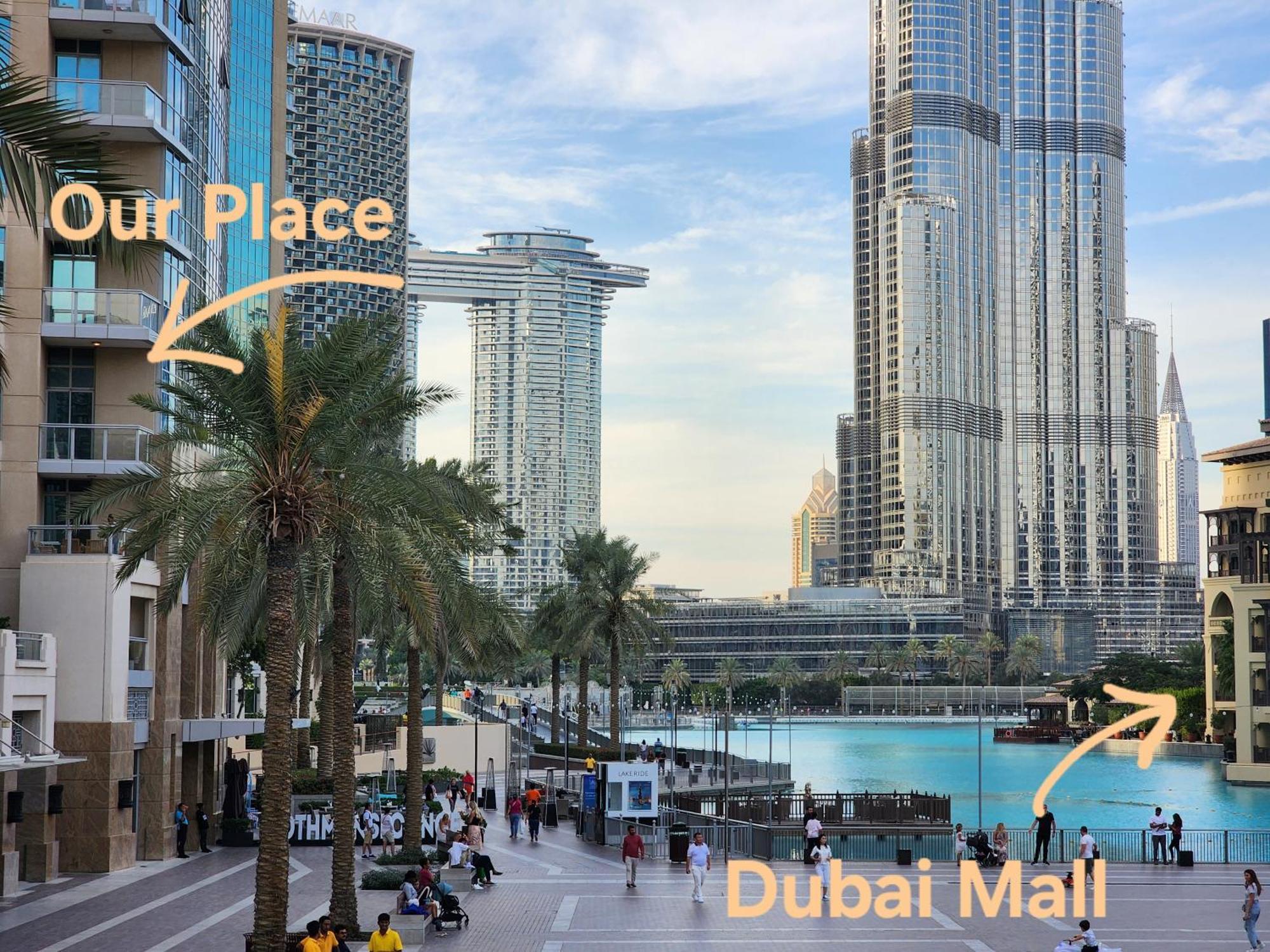 Ferienwohnung Downtown Oasis, Burj Khalifa Views, Luxury Amenities Dubai Exterior foto